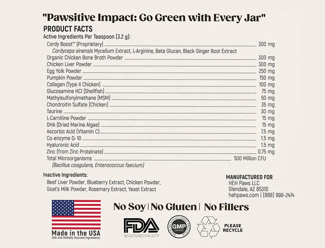 HEH PAWS Daily Wellness Blend 3.4oz